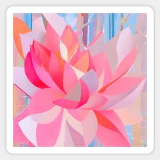 Pink Cactus Flower Sticker